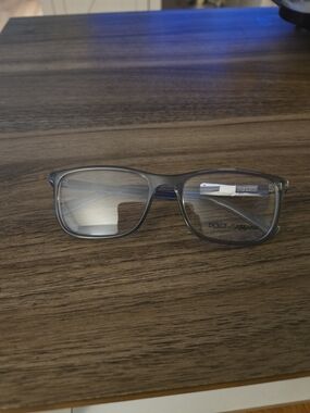 Dolce & Gabbana Gray Transparent Rectangle Glasses